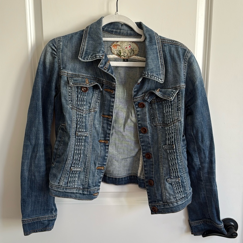 Joe’s denim jacket with buttons